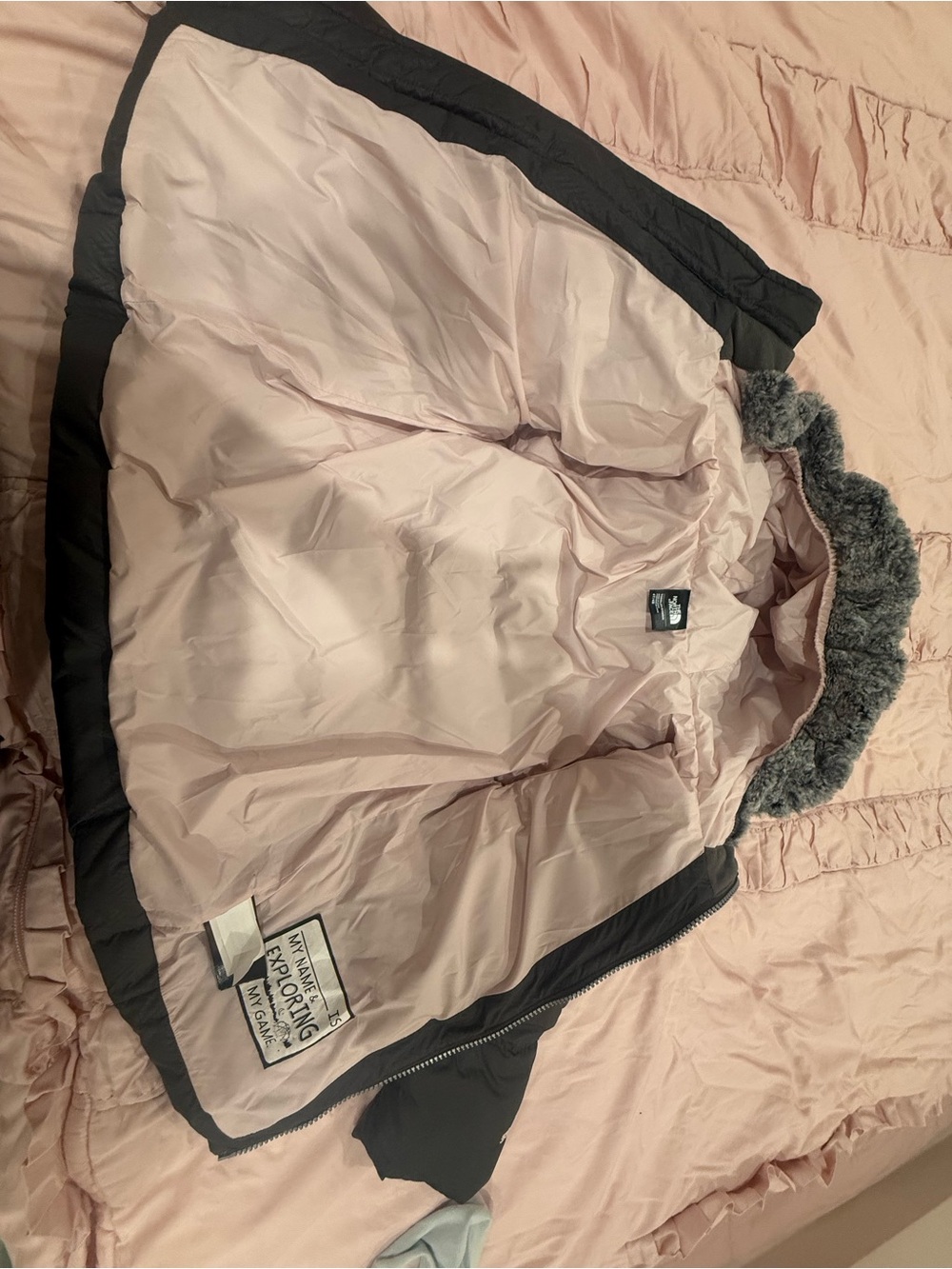 The North Face Toddler Light Pink Puffer Vest - Picture 8 of 9